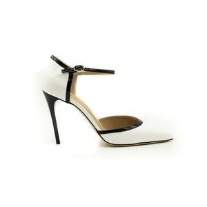 Italian Patent Leather Ankle Strap Pumps